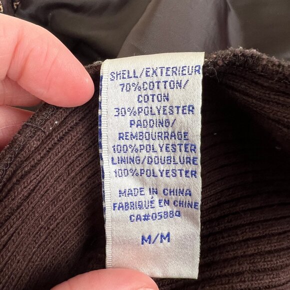 Vintage Quilted Floral Print Jacket Coat Knit Cardigan Sweater Preppy 90s Y2K - Picture 6 of 7